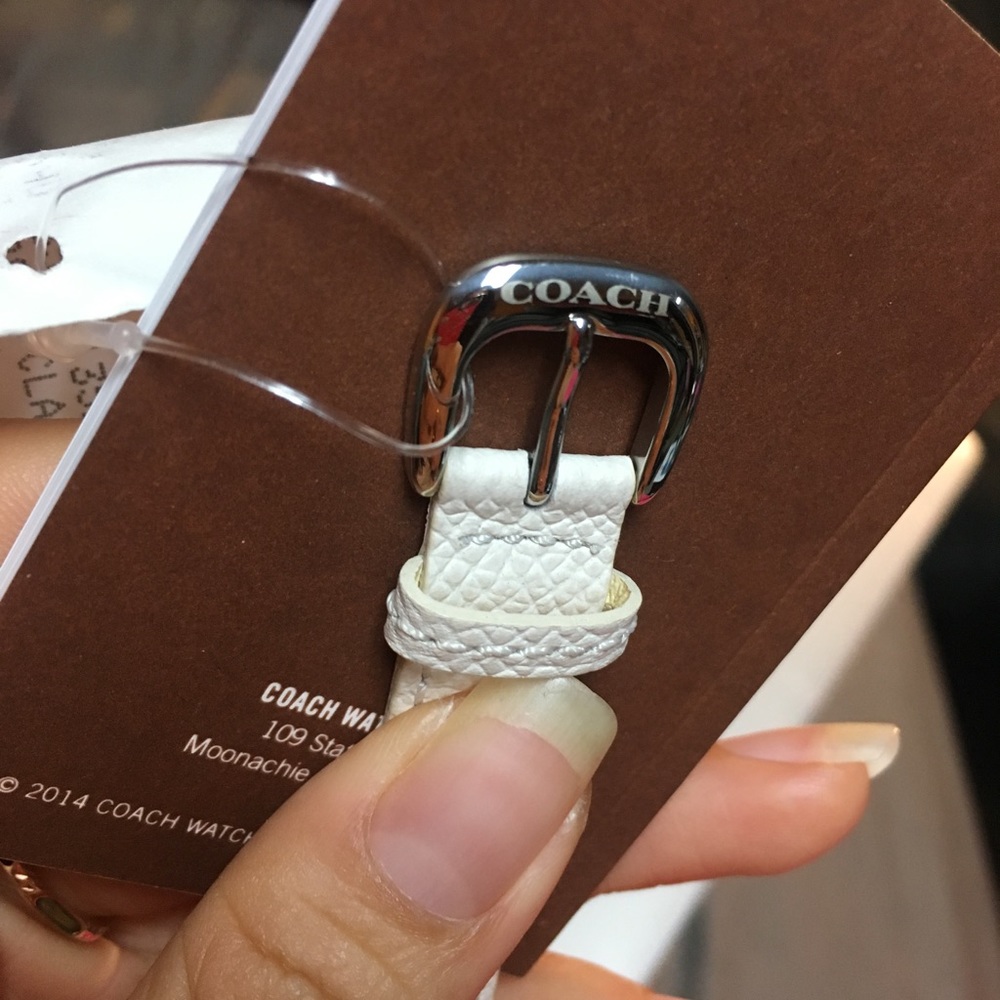 COACH CASUAL MINI WATCH WITH ZEBRA FACE/white - Picture 7 of 8